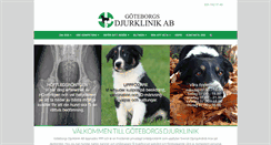 Desktop Screenshot of goteborgsdjurklinik.se