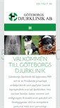 Mobile Screenshot of goteborgsdjurklinik.se
